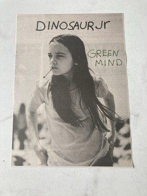 DINOSAUR JR GREEN MIND 1989 SMALL VINTAGE ADVERT 18 cm x 24 cm