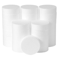 YURN Craft 32-Pack 3 Inch Foam Circles, 1" Thick, Round Foam Discs for DIY Pr...