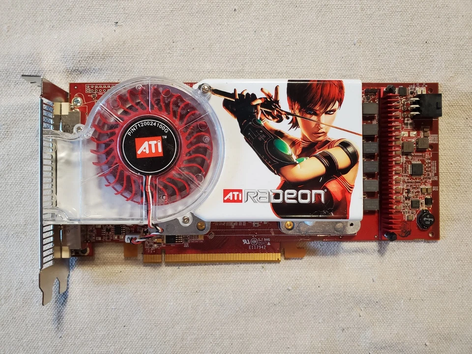 ATI Radeon X1800XT Video Graphics Card 256MB GDDR3 PCIe PCI-Express Dual DVI - Image 2 of 4