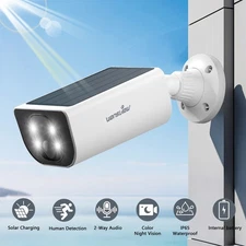 Wansview Home Solar Security Camera 2K Wireless Outdoor with AI Motion Detection