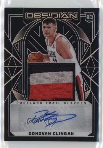 2024-25 Panini Obsidian Jersey /125 Donovan Clingan #210 Rookie Auto RC