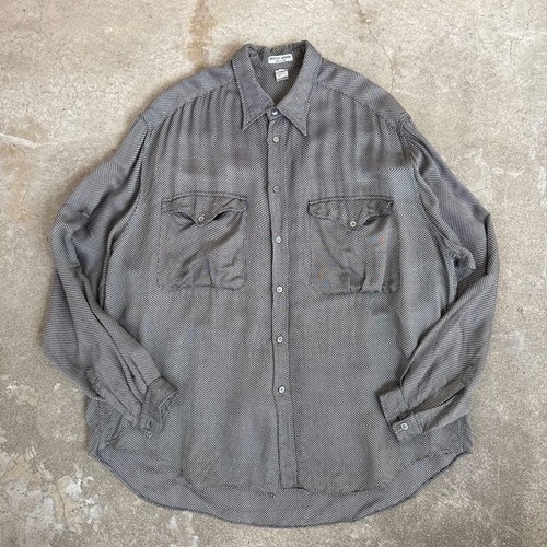Giorgio Armani, Giorgio Armani Rayon Shirt 80s Vintage Used Italy Made M Oversized