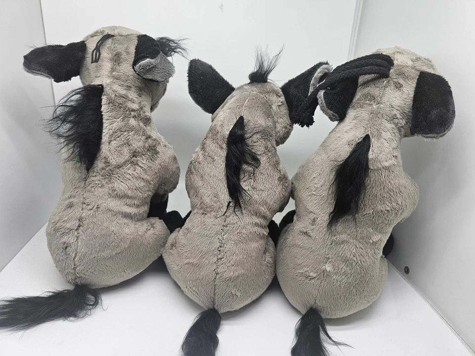 3pcs Disney Ed Villains Hyena Shenzi Lion King Plush Toys 14" - Image 2 of 2