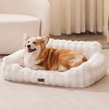 Dog Couch Bed - Fluffy Dog Sofa, Large Orthopedic Pet Sofa Bed with Removable...