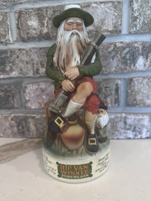 Vintage 1975 Old Rip Van Winkle Bourbon Decanter Rare Pappy Made In Japan