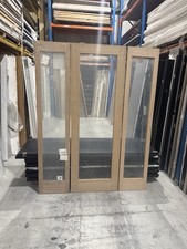 Oak Glazed Internal Door Set - Please Read The Description For Info