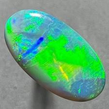 Electric Gem Colors  Natural Australian Lightning Ridge Solid Opal  See Video