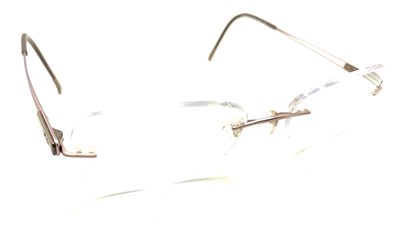 Silhouette 6738 40 6056 7661 Titanium Brown Rimless Eyeglasses Frames 52-17 140