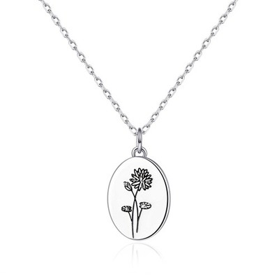 Juli Geburt Blume Seerose Halskette