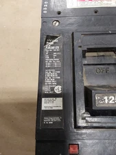 ITE FJ63B125, 3 Pole, 125 Amp, 600 Volt Circuit Breaker