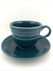 Fiesta Juniper Tea Cup and Saucer Set Retired Fiestaware Homer Laughlin