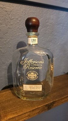 Jefferson's Reserve Limited Edition Cask Strength Empty Bottle w/ Stopper 750mL
