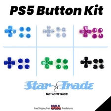 Button Replacement D-pad Key and ABXY Kit for Sony PS5 Controller