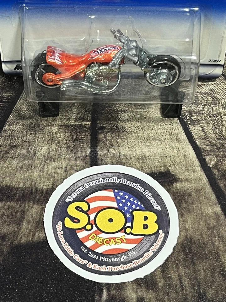 Motocicleta Hot Wheels 2000 Blast Lane naranja diecast sellada usada casi nueva Foto 3 de 4