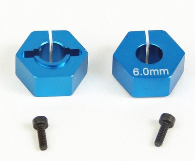 CW7284 Custom Works 12MM CLAMPING HEX for 5MM AXLE, 6MM OFFSET (pr)