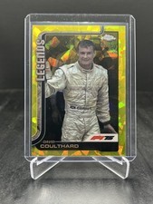 2025 Topps Chrome Sapphire F1 David Coulthard Legends Yellow 02/75 #151