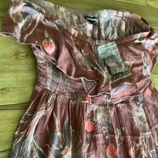 Express Off The Shoulder Floral Ruffle Maxi Dress M NWOT