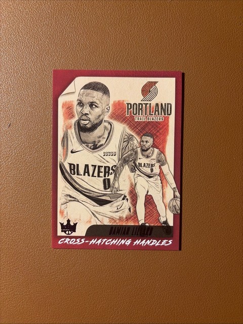 2019-20 Panini Court Kings - Cross-Hatching Handles Damian Lillard /99 #22