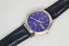 Rare Omega Seamaster 196.0508 Blue Waffle Dial Quartz Cal.1425 35mm Gents Watch