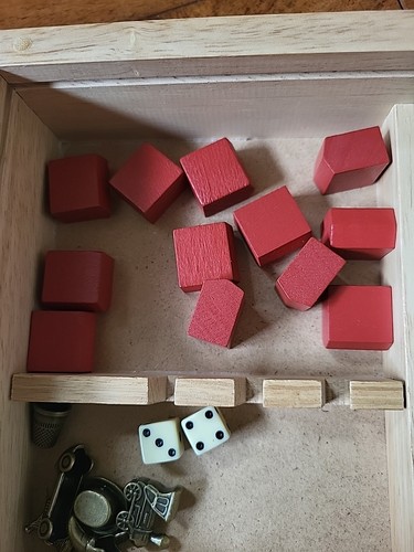 Vintage 2001 Parker Brothers Monopoly Train Wooden Box Edition HASBRO Completed - Picture 7 of 18
