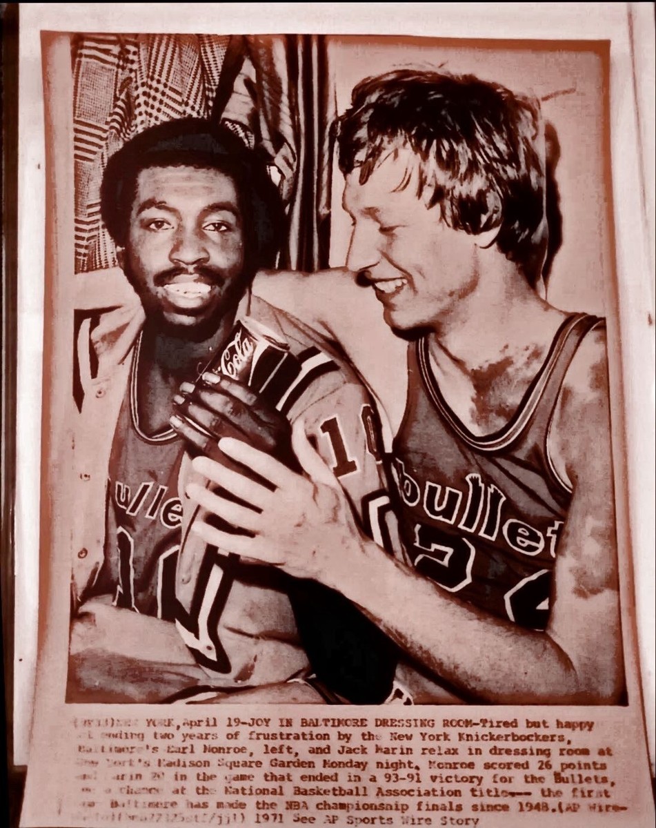 1971 BALTIMORE BULLETS NBA BASKETBALL PHOTO EARL MONROE FINALS
