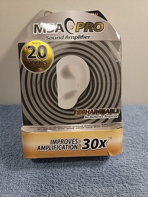 NEW MSA Pro Sound Amplifier Hearing Aid Rechargeable Up To 20 Hours 