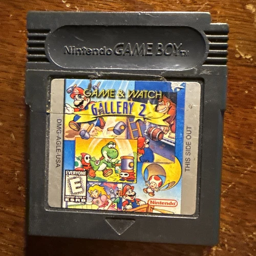 Gallery 2 Game & Watch DMG-AGLE-USA Nintendo Gameboy Color Cartridge Tested
