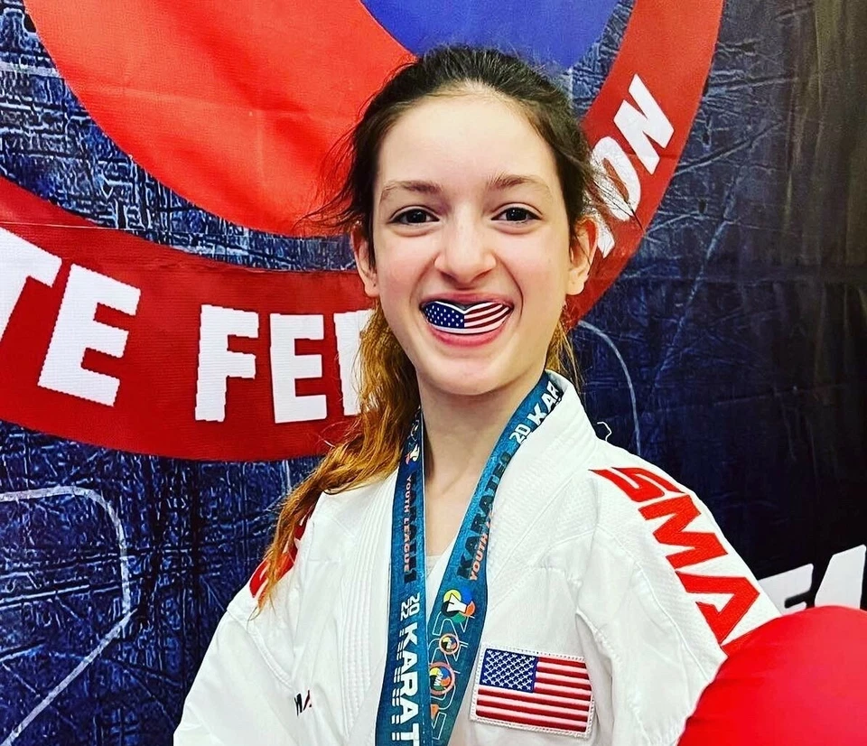 Защита для рта с американским флагом - Oral Mart флаг США защита для рта футбол, смешанные боевые искусства, бокс - Изображение 4 из 4