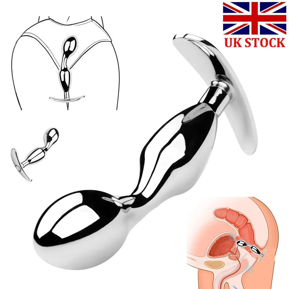 Stainless Steel Anal Butt Plug Ass Vagina Sex Dildo Stimulate Prostate Massager
