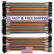 Dupont Cable Jumper Wire 10 20 30 cm F-M F-F M-M For Breadboard Arduino USA