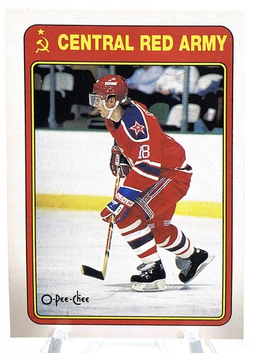 Sergei Fedorov 1990 O-Pee-Chee Central Red Army Hockey ROOKIE Card #19R HOF - 第 1/2 張圖片