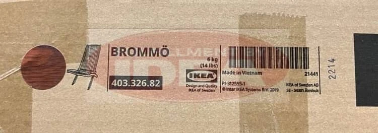 Brand New IKEA BROMMO Chaise for Outdoor in Brown Stained 403.326