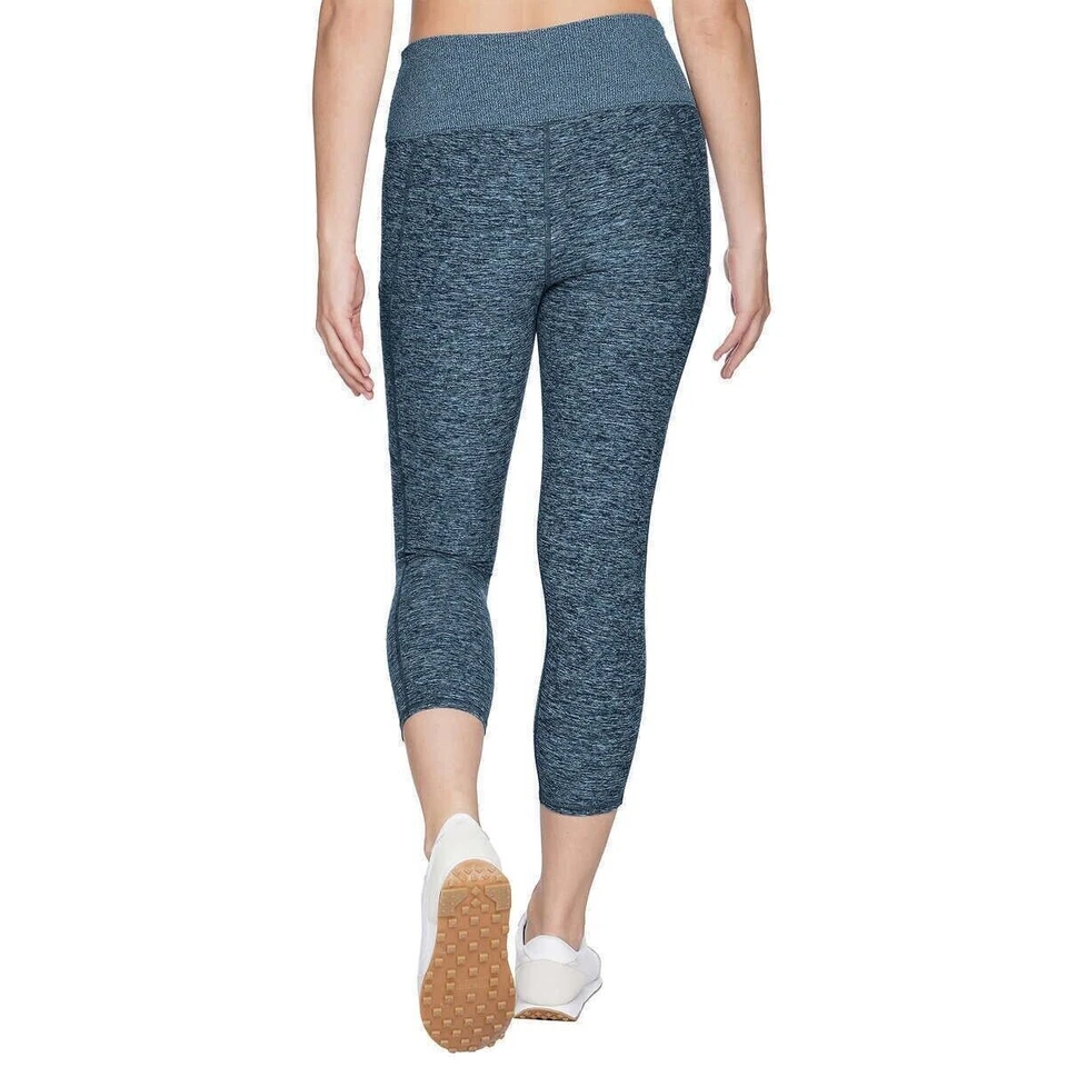 Legging Kirkland Signature para mujer ligero cepillado azul talla S $50 1HL174 NUEVO CON ETIQUETAS Foto 2 de 4