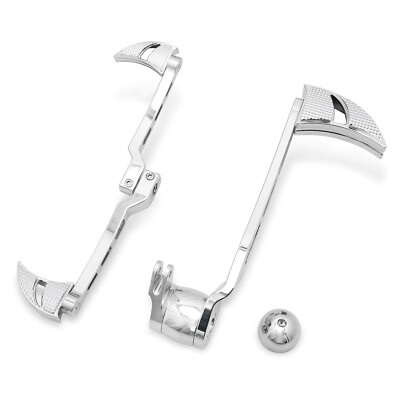 Chrome Brake Arm Heel Toe Shifter Levers Pegs For Harley Touring 2008-2013 Model