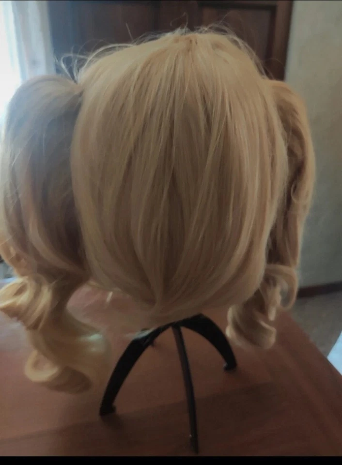 Cosplay假发带双马尾辫和夹子 — 第 3/4 张图片