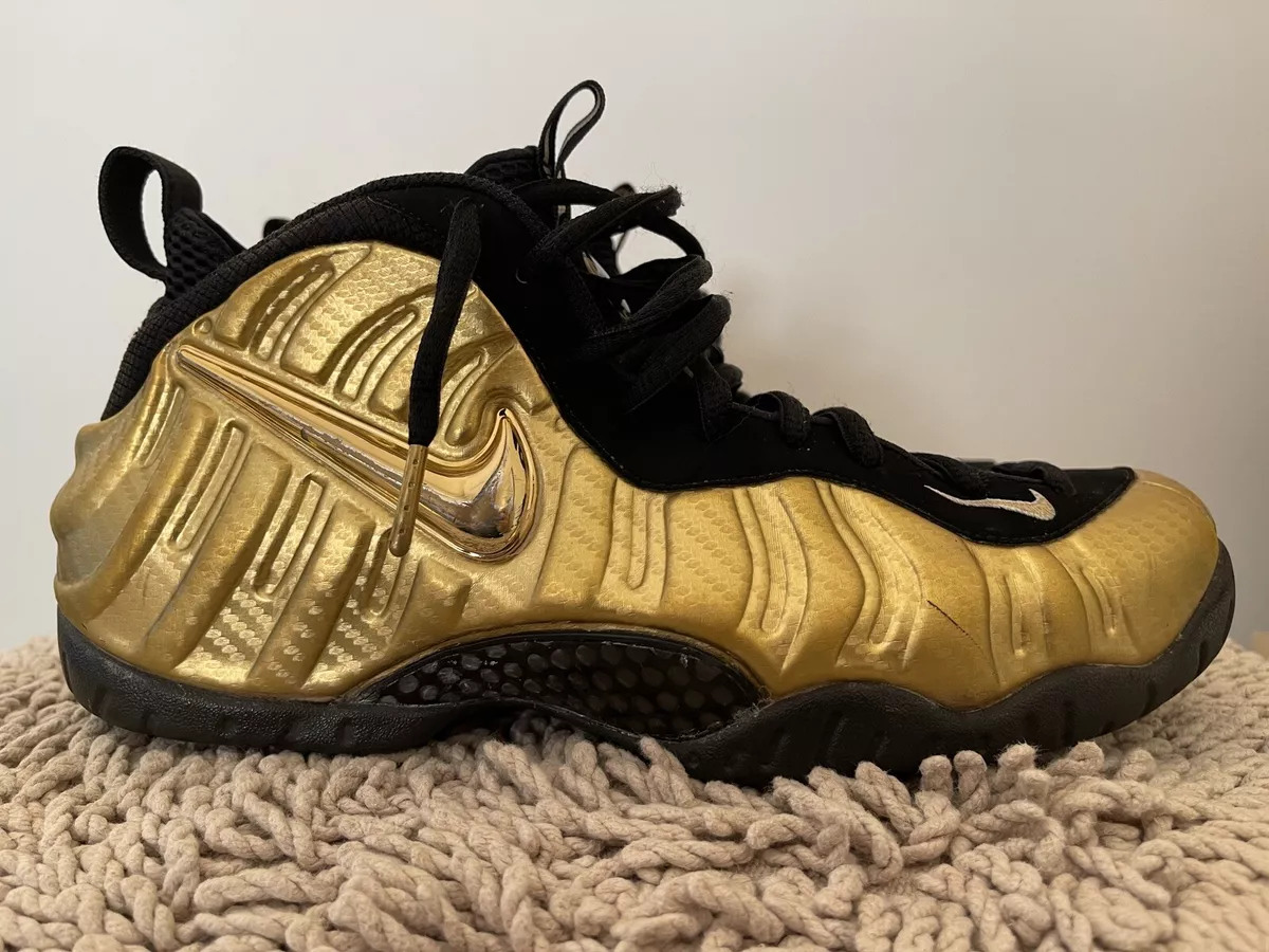 Foamposite metallic deals gold
