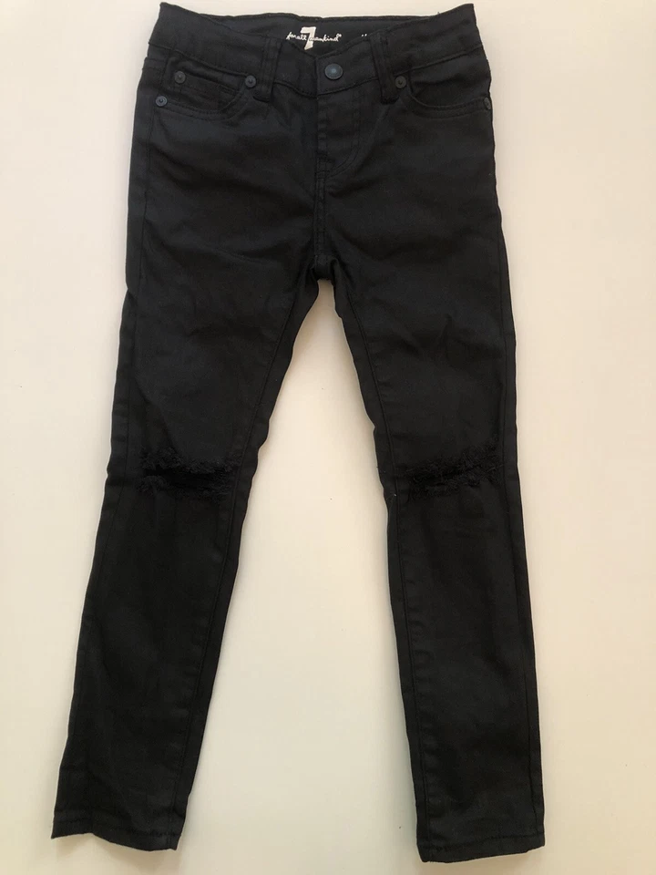 Seven for all mankind Jeans Hose Gr. 6 116 schwarz skinny neuw. - Bild 1 von 4