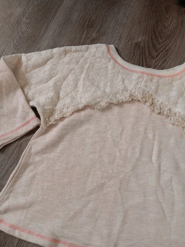 Lucky Brand Girls Cream Fringe Boho Sweater Size XL - Picture 2 of 13