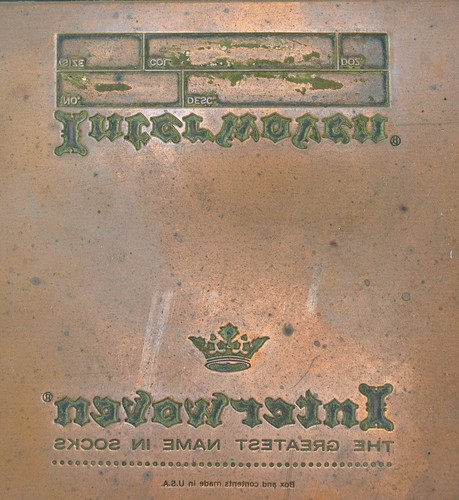 Antique Interwoven Hosiery Sock Company West-Virginia Copper Printing Plate - Picture 3 of 10