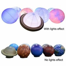 PVC Inflatable Planets Solar System 8 Planets Pluto Sun Moon Lighting Balloons