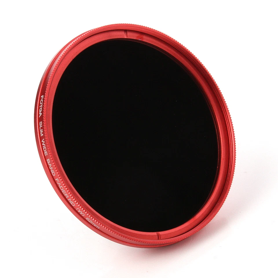 New FOTGA Fader Variable ND Filter 49mm ND2 to ND400 ND100 Neutral Density Red - Image 3 of 4