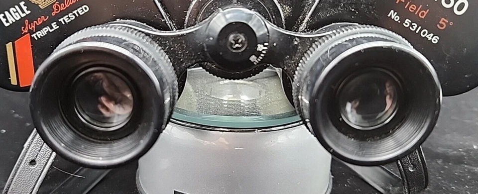 Vintage Binoculars Japan Eagle Crown Super Deluxe Triple Tested 12x50 531046 - Image 4 of 4