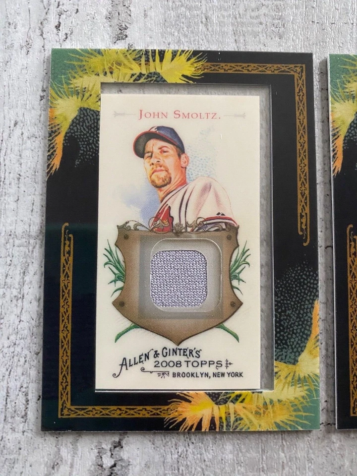 2008 Topps Baseball Allen & Ginter Frame Swatch Smoltz & Glavine Braves Combo ⚾️ - Image 2 of 4