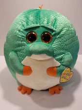 Ty Beanie Ballz BAYOU ALLIGATOR 2012 Plush Animal Gator 12" 31cm New Rare