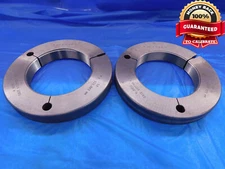 M115 X 2 6g THREAD RING GAGES 115.0 2.0 GO NO GO P.D.'S = 113.663 & 113.473 mm