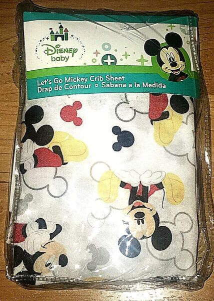 New Never Opened Disney Baby Let S Go Mickey Mickey Mouse Crib Sheet 4keer4 Nl