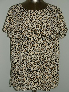 leopard print blouse size 20