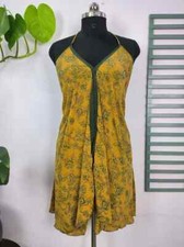 10 Pcs Boho Recycled Silk Magic Summer Maxi Dress Beach Cover Wear Bohemian Gown