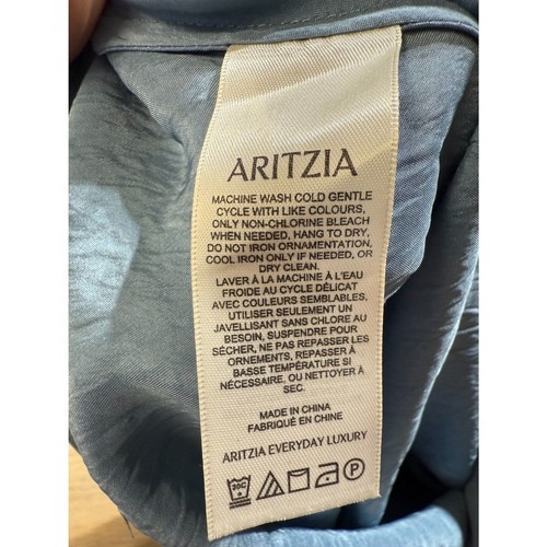 Babaton Damen Slab blau Slip Satin Maxirock Größe 10 Neu mit Etikett - Bild 11 von 12