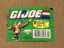 New Vintage 1987 Diamond G.I. Joe Stickers Pack